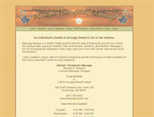 Tablet Screenshot of massagealaska.com